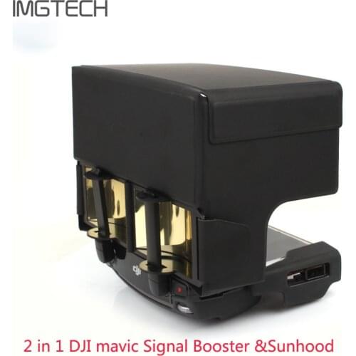 2 in 1 Antenna Range Extender& Remote Controller Sunhood Signal booster for DJI MAVIC PRO/DJI Mavic 2/SPARK/Air Drone
