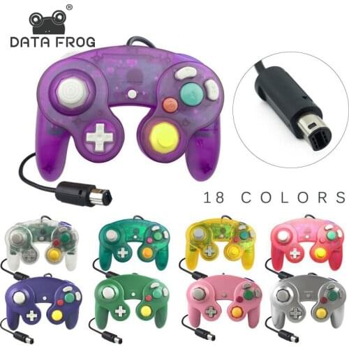 DATA FROG Wired Joypad Controller For Gamecube Controller Handheld Joystick For Computer For Nintend For Wii Vibration Gameing