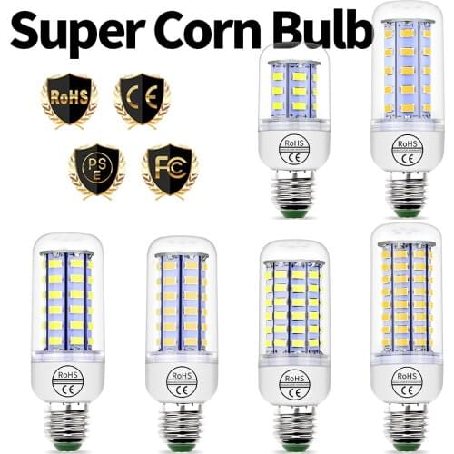 E27 Led Lamp 220V GU10 Led Bulb Corn G9 Energy Saving Bulb 24 36 48 56 69 72LEDs Light E14 Bombillas Led B22 3W 5W 7W 9W 12W 15W
