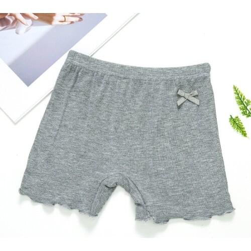 2Pcs / Lot Baby Girls Cotton Underwears Children Safety Underpants Boxer Briefs Kids Cute Panties 2-10 Y