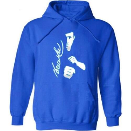 Kung Fu Bruce Lee Printed Hoodies Men Women Fleece Long Sleeve Hip Hop Sweatshirt Pullover Cool Streetwear Skateboard Hoody
