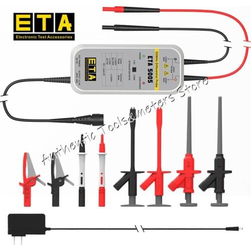 ETA5005 50MHz/1300V switching power supply isolated floating measurement oscilloscope differential probe