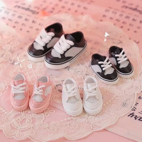 M1068 children handmade toy 1/6 1/4 Doll Accessories BJD/SD doll Cute sneakers mesh panel shoes 1pair