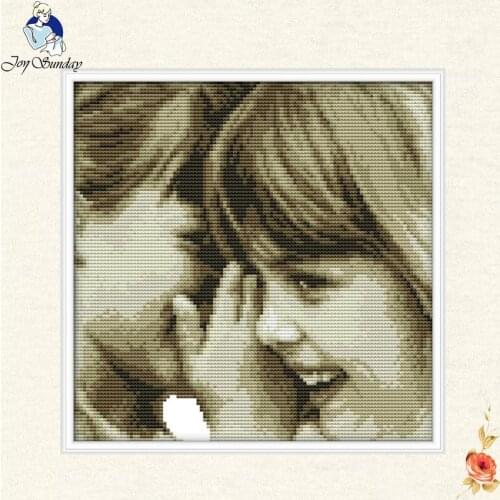 Joy Sunday girlfriends DMC 11CT 14CT counted Cross Stitch For Embroidery,DIY Handmade Printed Cross-Stitching Needlework Sets