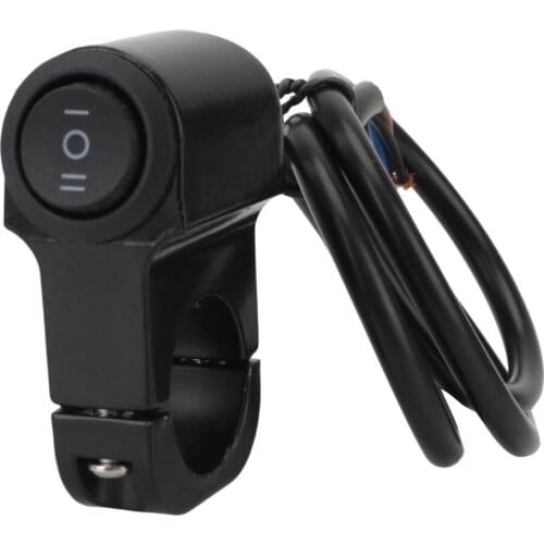 12V Spotlight Retro Switches For ATV Motorcycle Aluminum Alloy Handlebar Headlight Switch Three-position Button 22cm 7/8in