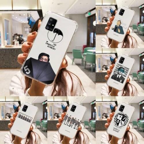 Fundas Umbrella Academy Phone Case Transparent For Samsung S A M J 21 20 50 30 60 5 7 51 71 90 11 10 J710 e p PLUS Prime 5G