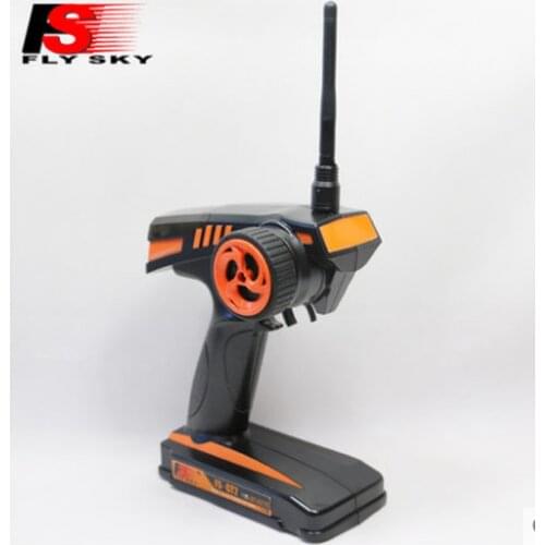 FLYSKY FS-GT2 2.4G 2CH Gun RC Radio Systems Transmitter Remote Controller and 3CH Receiver GR3E for RC Boat Car FS GT2