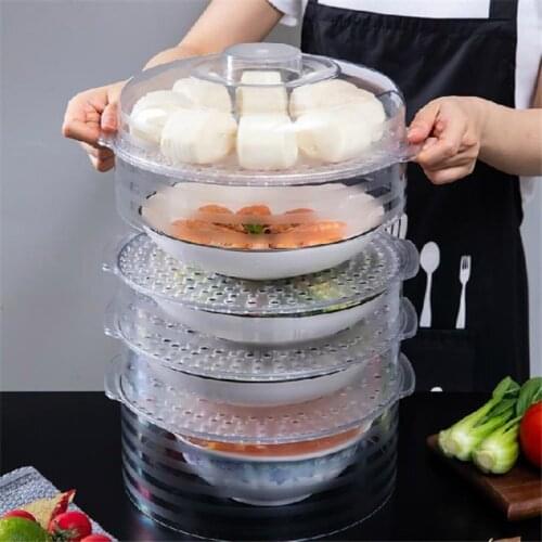 Stackable Food Insulation Cover Refrigerator Meal Cover Dining Table Dustproof Anti-mosquito Food Cover Leftover Food Cover