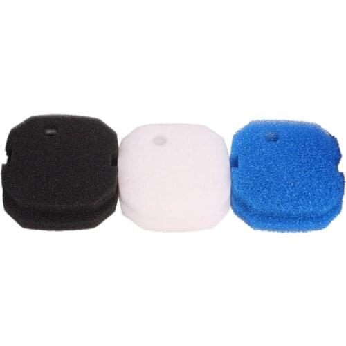 Compatible Foam Filter Pad Set Fit for AquaOne AQUIS 1200/1250 and 1000/1050 (2x White Wool, 2x Black Fine and 2x Blue Coarse)