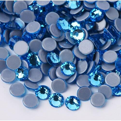 SS4-SS40 1440 Hotfix Quality Crystal Rhinestones Flatback Nail Art Pick Color Light Rose Crystal Rhinestones Flat Back Iron On