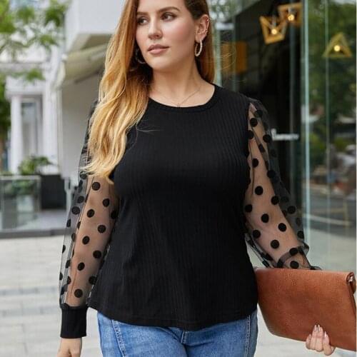 Plus Size Blouse Women 2020 Vintage O Neck Star Printed Tops Autumn Long Lantern Sleeve Shirts Beach Casual Party Blusas CL640