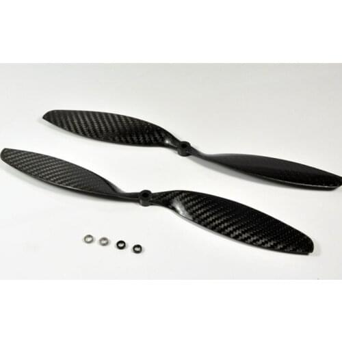 1 Pair Of 1238 3K Carbon Fiber Propeller 12*38 Props CW&CCW For MultiCoptor Quad DJI 500 680