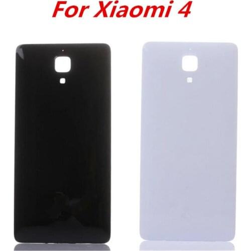 1Piece For Xiaomi 4 Mi 4 Mi4 New Black/White Back Rear Battery Housing Door Back Cover Case Replacement Parts