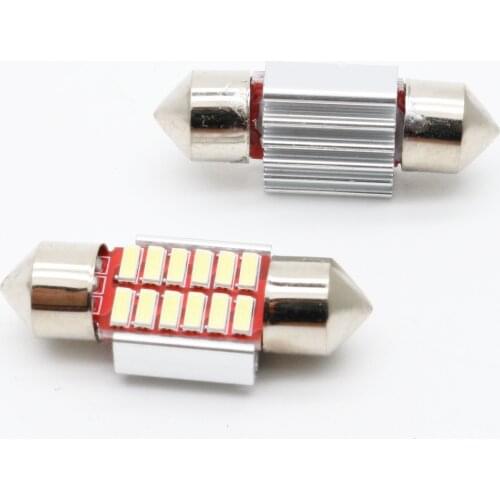 10pcs led reading light 31mm 36mm 39mm 41mm Festoon Trunk bulbs C5W 12V 31mm canbus Luggage Compartment Lights dome lamp