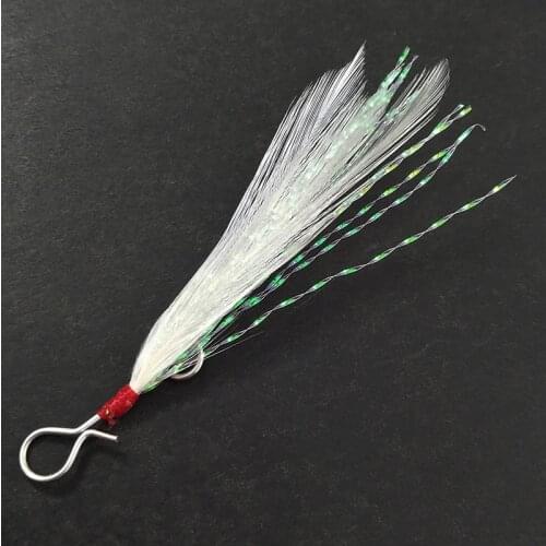 10pcs/lot 49mm Blade Lure Pendant Bloodstreams Feather Fishing Lure Fishing Equipment Fishing Tackle Accessories Spoon Bait