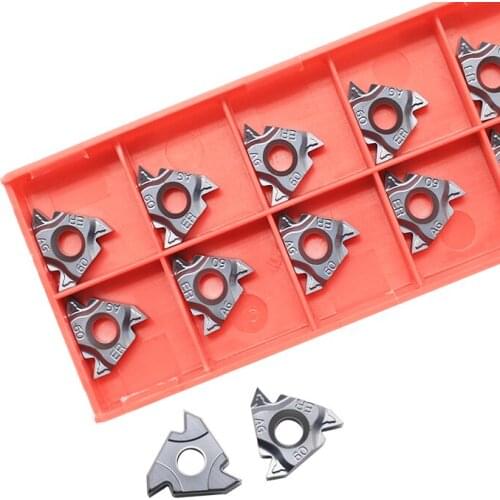 10pcs Thread 16ER AG60 16IR Carbide CNC Threaded Carbide Inserts Thread Lathe Turning Blade Tool Tungsten Carbide Insert