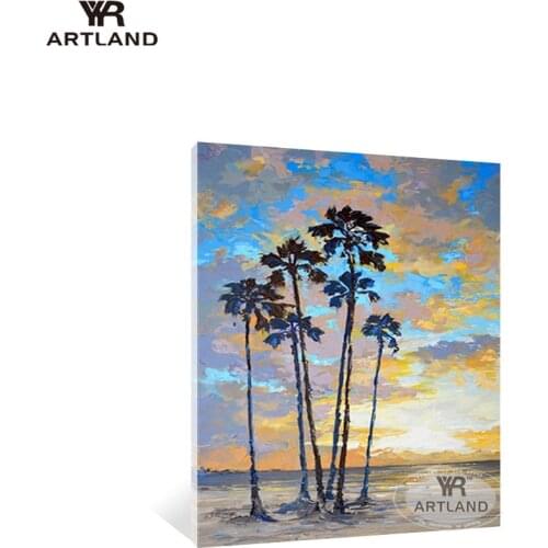 African natural scenery oil painting Handmade acrylic oil painting on canvas wall art picture poster for living room Entrance