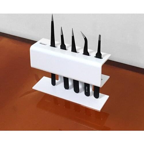 50pcs Acrylic Eyelash Extension Makeup Tweezers Display Holder Durable Convenient Tool Stand Shelf Storage Case