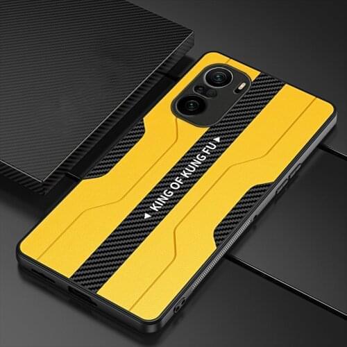 For Xiaomi POCO F3 Case Luxury Vegan leather Grain Skin Slim protective Back Cover Case For xiaomi Redmi K40 Pro phone shell