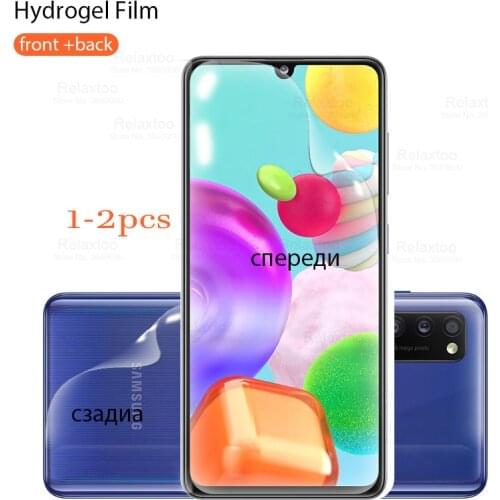 2-1pcs For samsung galaxy a41 hydrogel film For samsung a 41 a415F screen protector and back protective Film