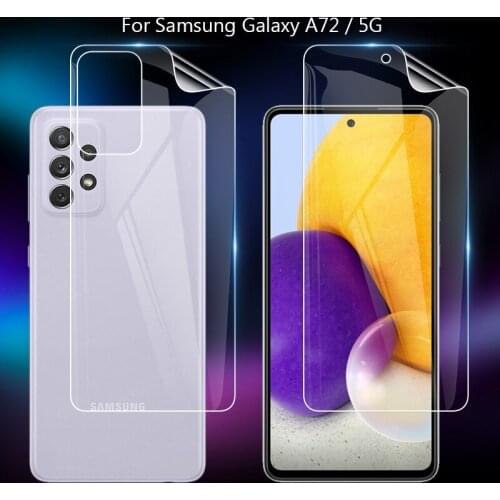 For Samsung Galaxy A72 / 5G A32 Clear TPU / Matte Anti-Fingerprints Hydrogel Full Cover Soft Screen Protector Film (Not Glass)