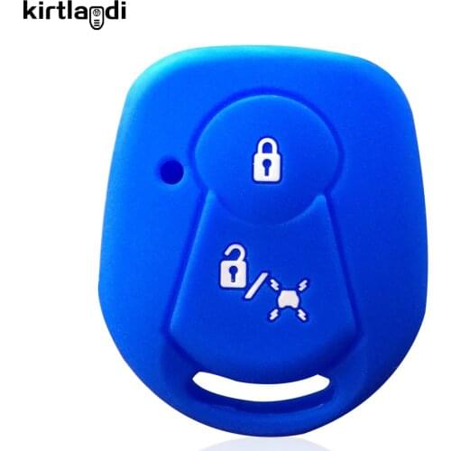 Kirtlandi 2 Button Remote Key Keychain Accessories Shell for Ssangyong Actyon Kyron Rexton Uncut Blade Car Key Cover Case Holder