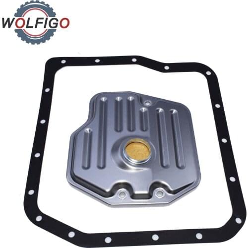 WOLFIGO Transmission Oil Filter & Pan Gasket For TOYOTA CAMRY Scion LEXUS ES300 3533006010 57710-26218 5771026218 35168-21011