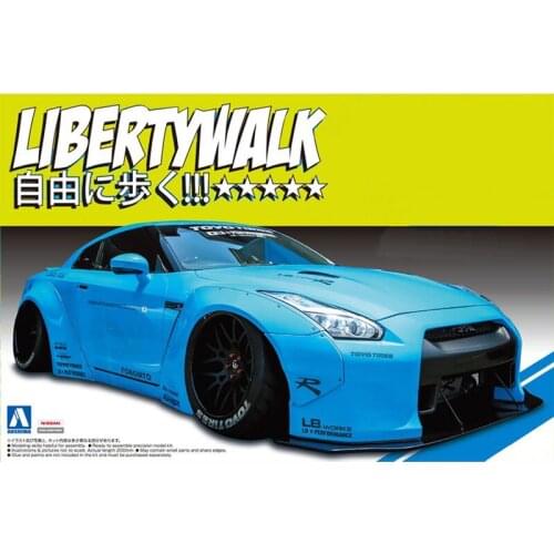 1/24 AOSHIMA Plastic Assembled Car Model Toy Nissan R35 GT-R Ver.1 Adult Collection DIY Assembled Model Kit #05402