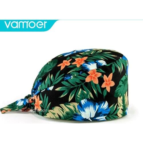 New gorros quirurgicos Cap Nursing Uniform Printing Pet gorro enfermera Breathable Nursing Caps Scrub Cap nursing cap