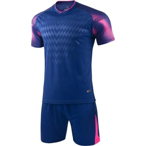 New Men Soccer Sets Sport Kit Clothing Mens Football Jerseys Shirts Shorts Uniforms Training Suit Quick Dry Custom Made Printing