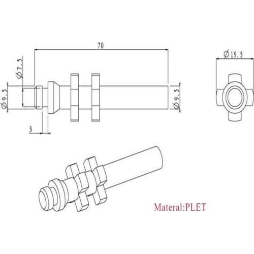 Package 1 PCS Of A02/A03 Manual Filling Machine Parts Of Discharge Piston PLET