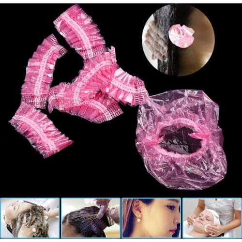 Transparent Waterproof Hair Dyeing Tool Cleaning Disposable Ear Cover Bath Shower Ear Protector Caps One-off Earmuffs