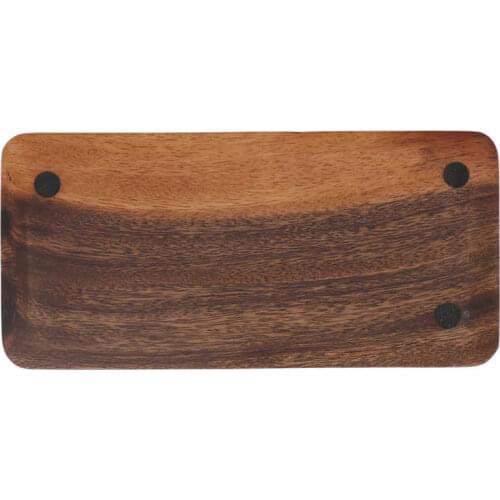 Rectangle Wooden Tray Walnut Chinese Style Hand Polished Clear Texture Tea Set Tray Wooden Snacks Storage Tray for Home Hotel