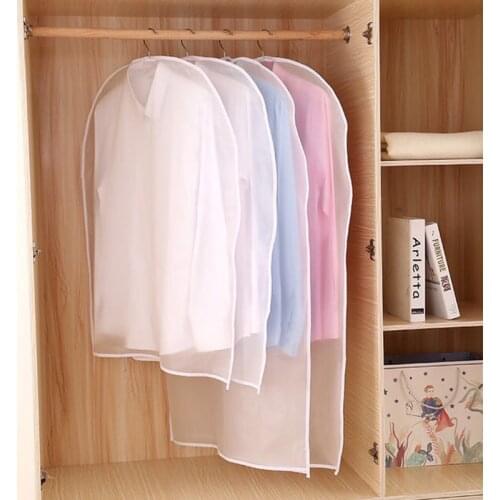 Clothes dust bag household coat transparent waterproof suit cover finishing storage clothes bag dust cover EVA