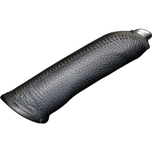 Genuine Leather Handbrake Grips for Peugeot 508 Natural leather cover on the handbrake car accessories interior