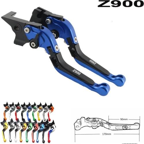 For Kawasaki Z900 Z 900 2017 2018 CNC Folding Adjustable Extendable Motorcycle Brake Clutch Levers