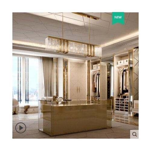 Light luxury restaurant chandelier post-modern high-end dining room table decoration lamp art model room bar table lamp