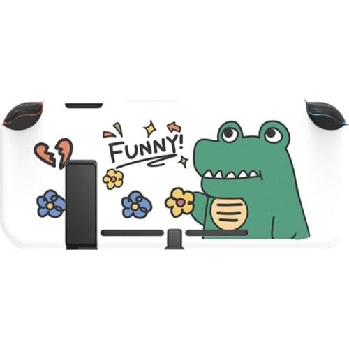 TPU Protective Cover Cartoon Crocodile Shark Prevent Scratches Protection For NS Switch Case Cover