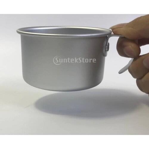 Ultralight Coffee Mug Camping Aluminum Tea Cup Water Wine Beverage Drinking Tumbler with Handle Shatterproof 160ml