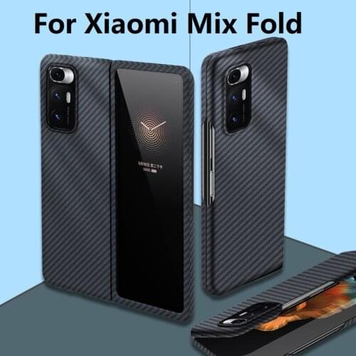 Ultra-thin Carbon Fiber Case for Xiaomi Mix Fold Cover Retro Luxury Business All-inclusive Shockproof Shell for Mix Fold Case
