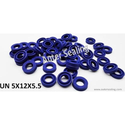 UNS 5x12x5.5 U Cup seal Single Lip Hydraulic Seal piston rod seal U seal