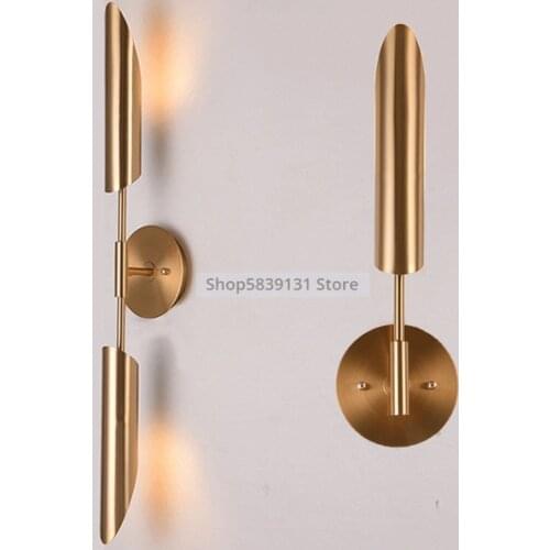 Nordic Iron Wall Lights Living Room Modern LED Wall Lamps Luxury Gold Bedside Light Retro Design Indoor Bedside Corridor Sconce