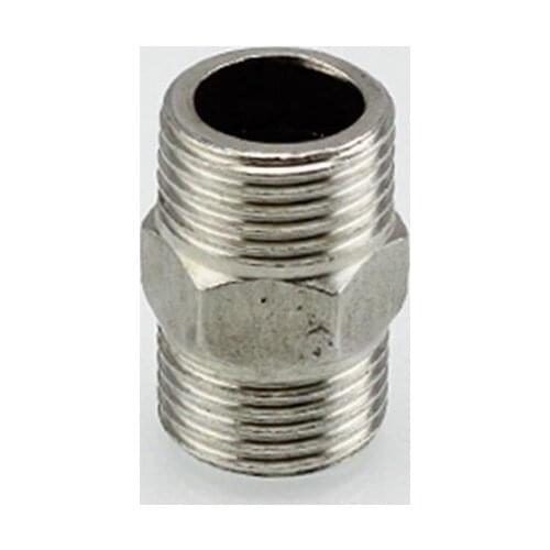 1/2" Hex Nipple M/M Male*Male Stainless Steel SS304 Threaded Pipe Fittings 32mm Length
