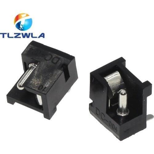 10Pcs DC Power Socket 5.5 * 2.1 mm 3Pin The Power Seat DC-004 DIP The DC Connector The Power Supply Female Head