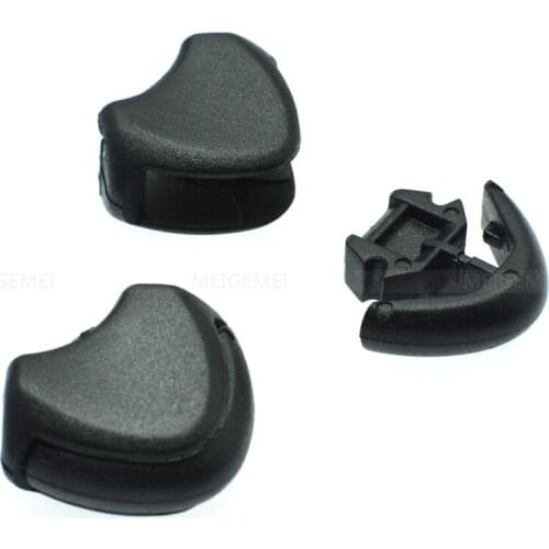 100pcs/pack Plastic Zipper Pull Cord Ends Lock Stopper For Paracord Black Free Shipping