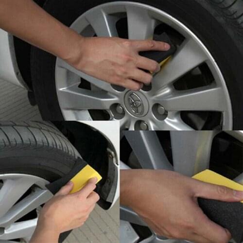 3 Pcs/pack Car Wheels Brush Sponge Tools Applicator Special For Tire Hub Cleaning Tools Car Accessories Cleaning Tools