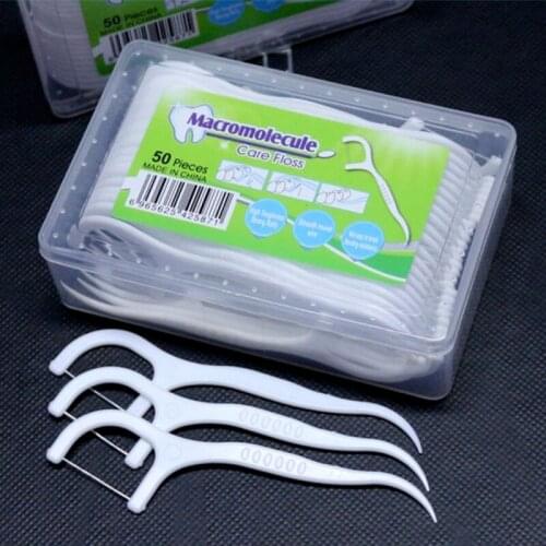 50pcs /Set Silicagel Interdental Brush Super Soft Interdental Toothbrush Floss Toothpick Clean Teeth Gap Dental Supplies