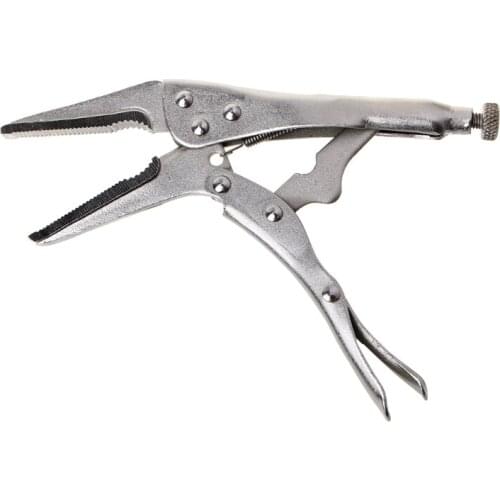 7Inch Locking Pliers Long Nose Straight Jaw Lock Vise Grip Clamp Hand Tool 165mm L4MB
