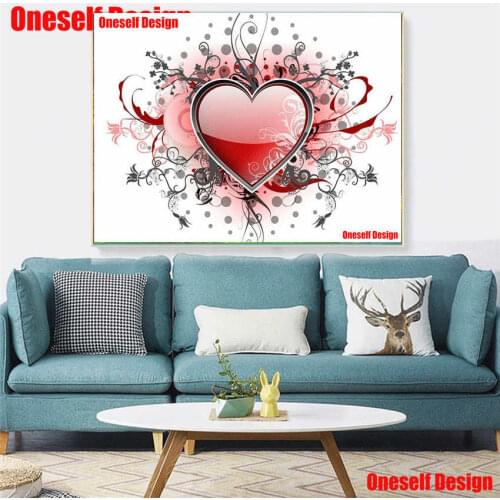 5D diamond mosaic Diy 5D Diamond embroidery Full Square Heart Diamond Painting Full Set Home Decor Wall Sticker To Lover Gift