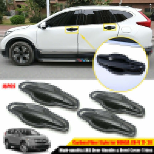 For Honda CR-V CRV 2017-2020 Carbon Fiber Style ABS Door Handle Bowl Cover Trims Car modification Auto parts